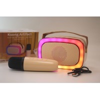 Портативно-акустическая стереосистема Karaoke-V66 с подсветкой